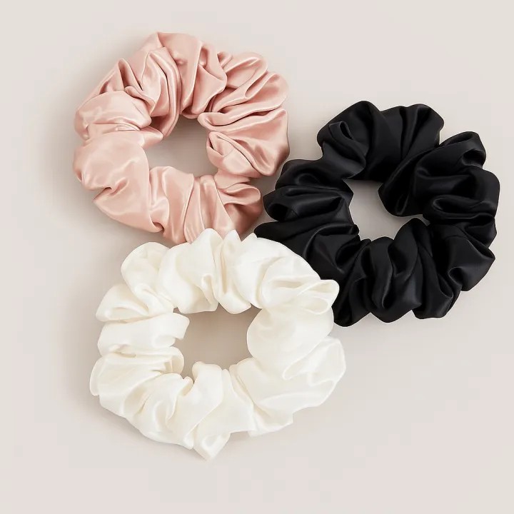 Luxury Satin Silk Hair Scrunchies | Soft, Stylish & Gentle on Hair | For Girls & Women