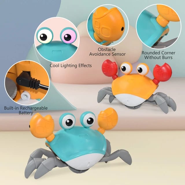 Dancing Crab Toy for Babies Crawling Interactive Escape Crabs