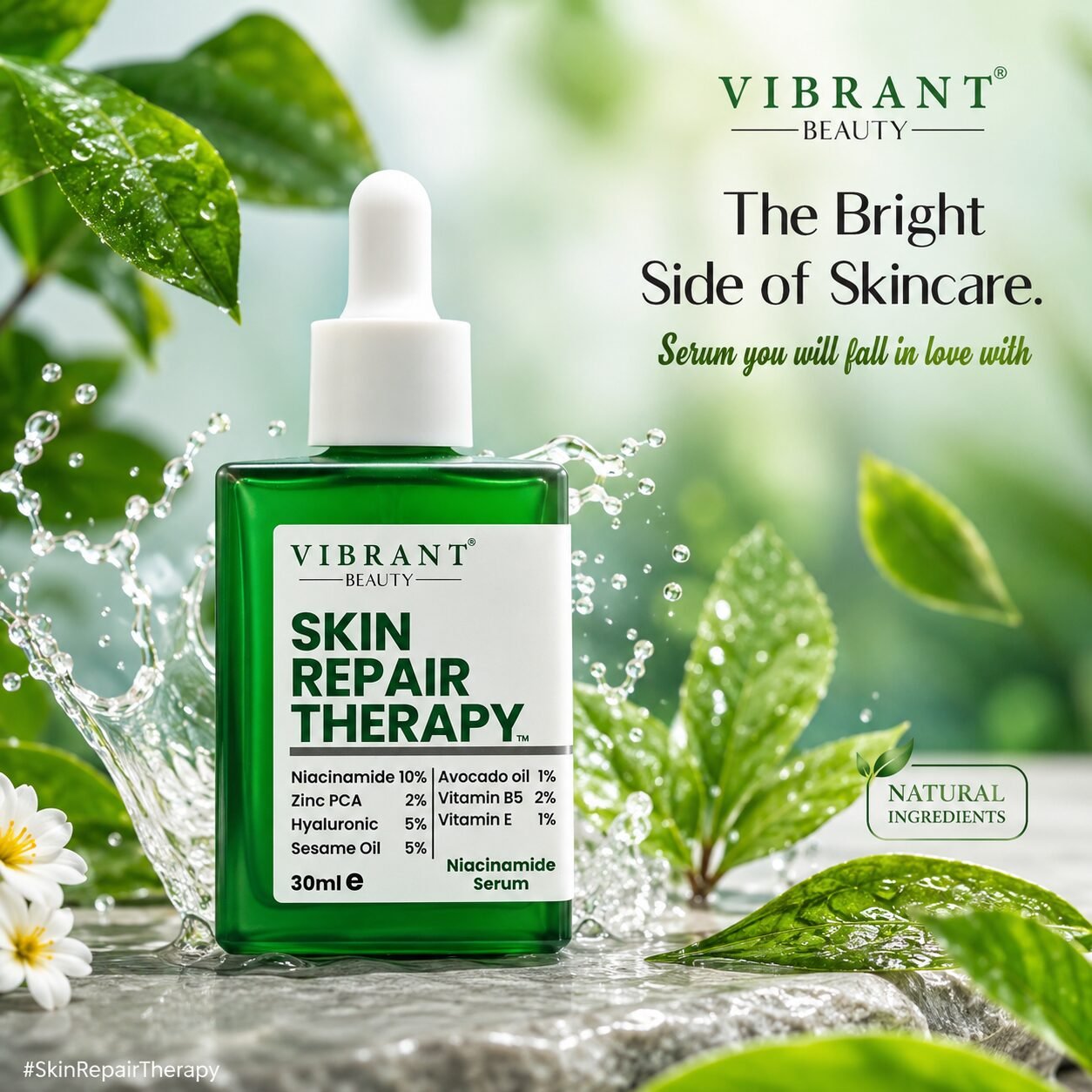 Vibrant Beauty Skin Repair Therapy Niacinamide Serum | Skin Care Serum | 30ml