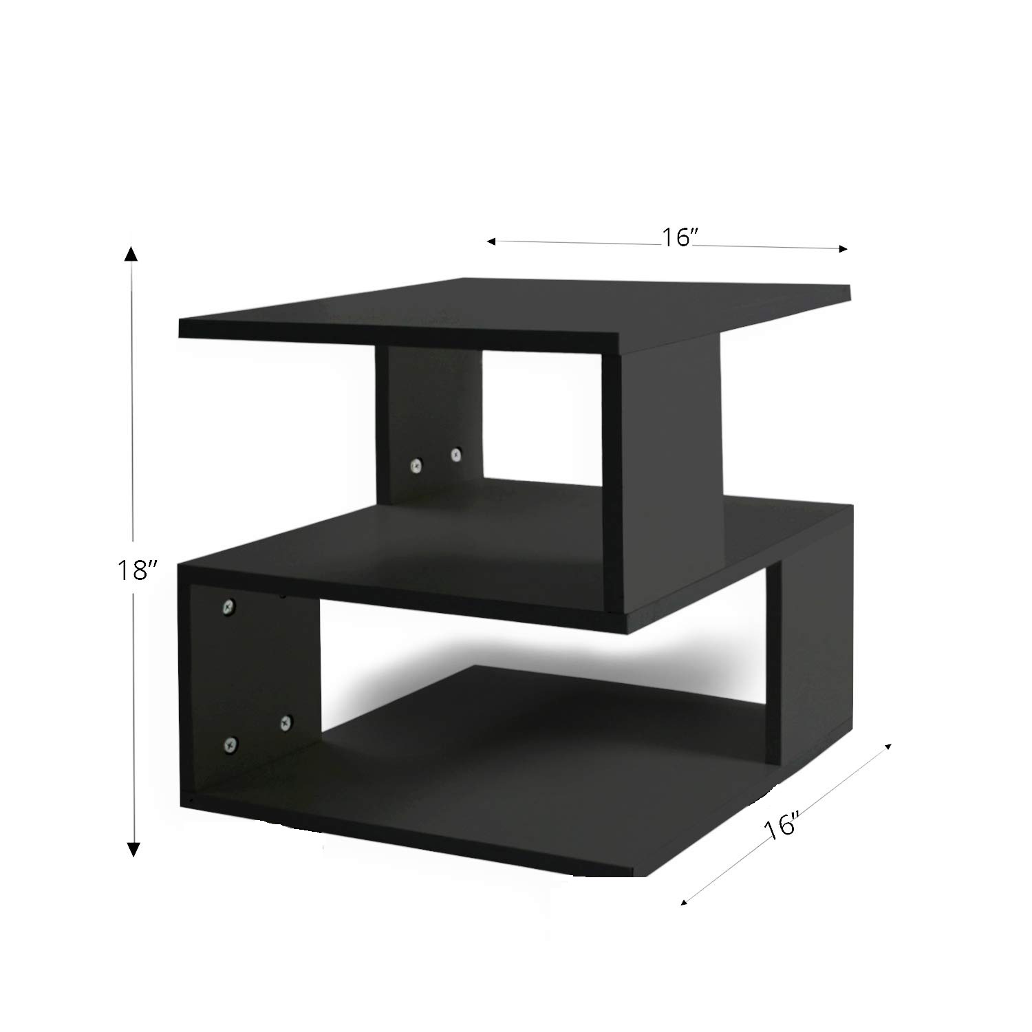 Hommey Rectangle Hallow Design Night Stand Storage Bedside Table (Customize)