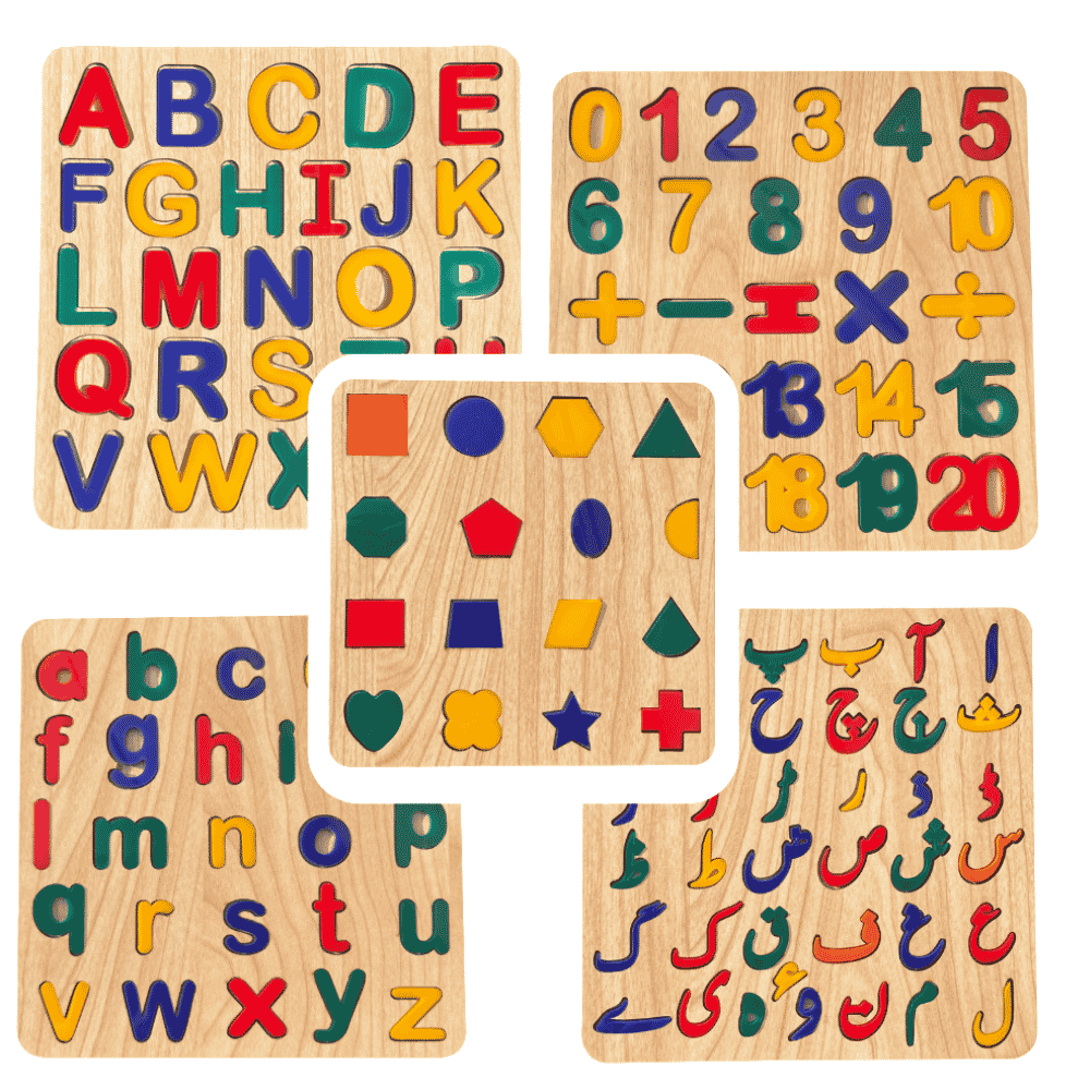 Alphabets Wooden Blocks – English Counting Haroof E Tahaji Number Alphabets For Kids – Baby Learning Toys And Books - Kids Learning Toys For Boys And Girls – Kids Learning Activities