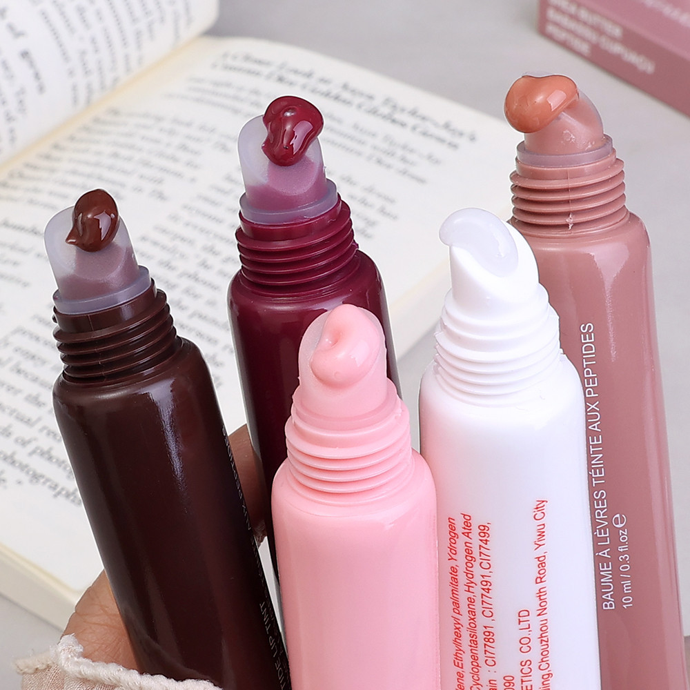 FAFAMOON Peptide Lip Gloss – Long-Lasting, Moisturizing, Non-Stick, No-Budge Lip Stain with Velvet, Mirror Finish – Plumping, Smooth, and Delicate for a Glass-Like Shine – Lip Makeup Cosmetic, Rhode Dupe, Perfect for All-Day Wear – Hydrating