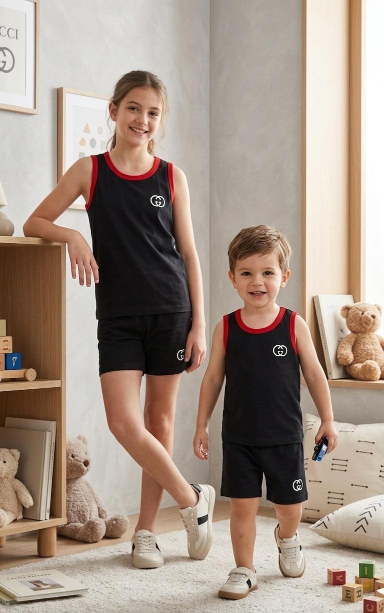 Kids Jersey Summer Sando & Shorts Set | Soft Breathable Premium Jersey Top & Nicker Suit | Comfortable & Durable Daily Wear