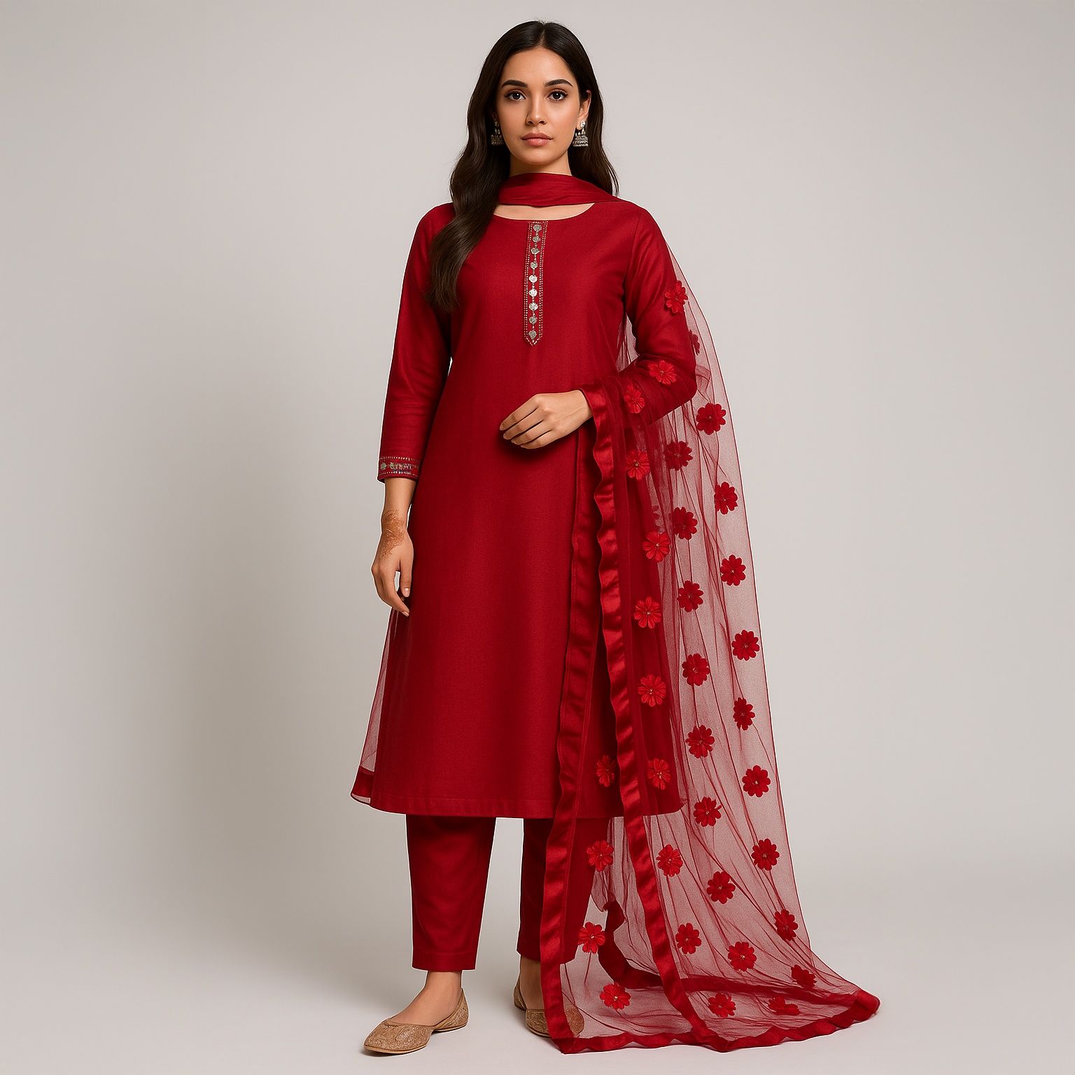 Rubika Fashion Unstitched 3Pc Katan Silk Suit For Women All-Season Silk Fabric, Traditional Formal Style Multiple Color