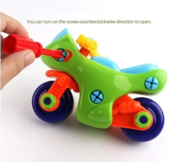 Bike Toy Meccano Disassembly Early Learning Educational Toy for Kids