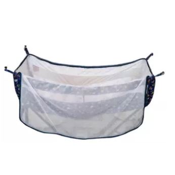 Baby Cradle Cover with Mosquito Net In Multicolor