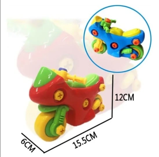 Bike Toy Meccano Disassembly Early Learning Educational Toy for Kids