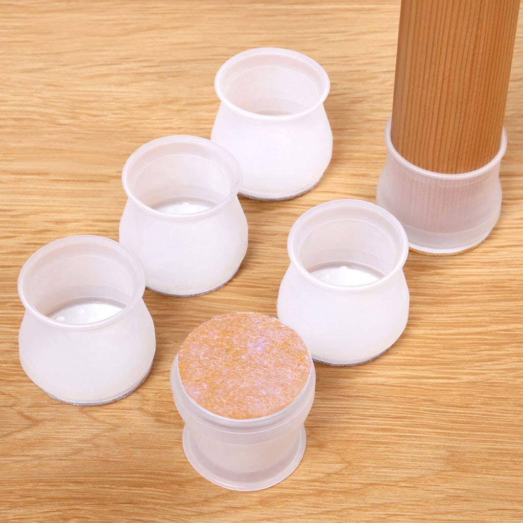 4 Pcs Hairpin Leg Protectors - Non-Slip Rubber Feet For 3/8-1/2 Inch Rods, Chair & Table Floor Savers