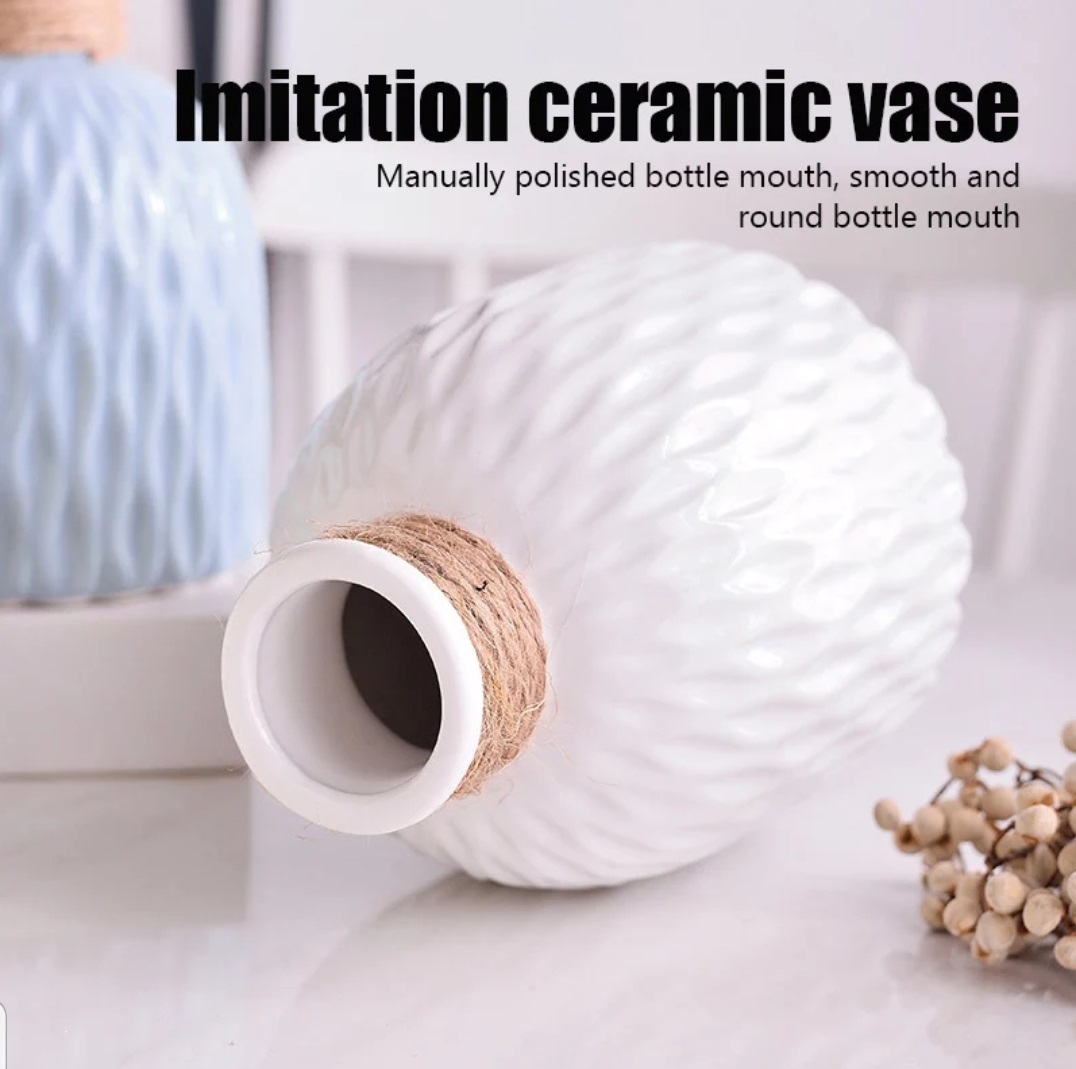 Plastic non breakable vases decoration home