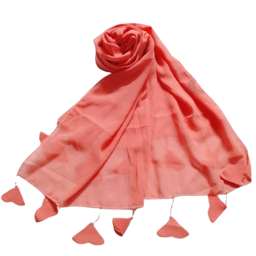aldhani-Chiffon Hijab Scarf Women Head Wrap Shawls Flower Hijabs Tassel Scarves