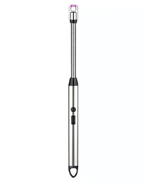 Electric Arc USB Rechargeable Flameless Arc Lighter Flexible and Windproof for Candles, Hiking, Camping, Kitchen, Fireplaces 360 degree free rotation