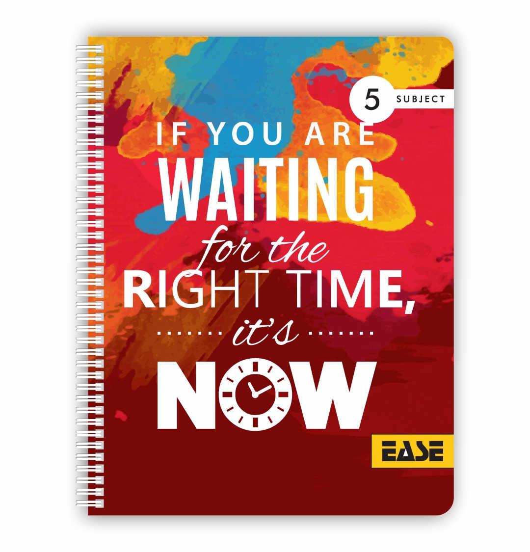 Right Time Is Now, Notebook, Plastic Cover, 5 Subject Price in Pakistan ...