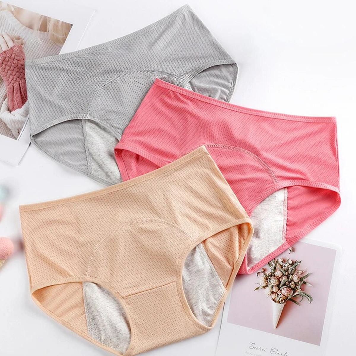 Revolutionary Leak-Proof Period Panties for Women, Cotton Comfort, Stylish Physiological panties for periods, Leak proof Ladies panties