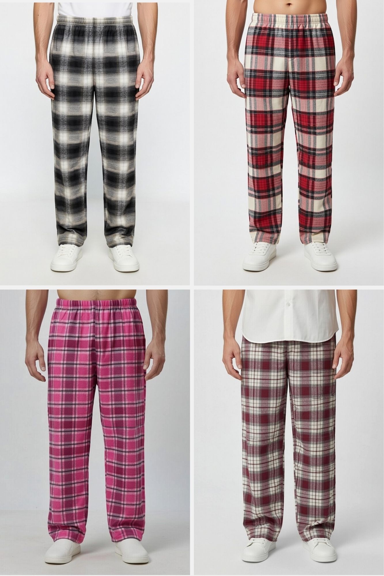 Men Checked Pajama Trousers – Comfortable Sleepwear & Home Wear Random Colour