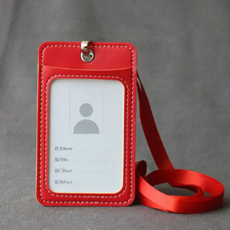 hot sale Card Holder Neck Strap with Lanyard Badge Holder Staff ID Card Bus  ID Holders Stationary Office Card Holder Supplies