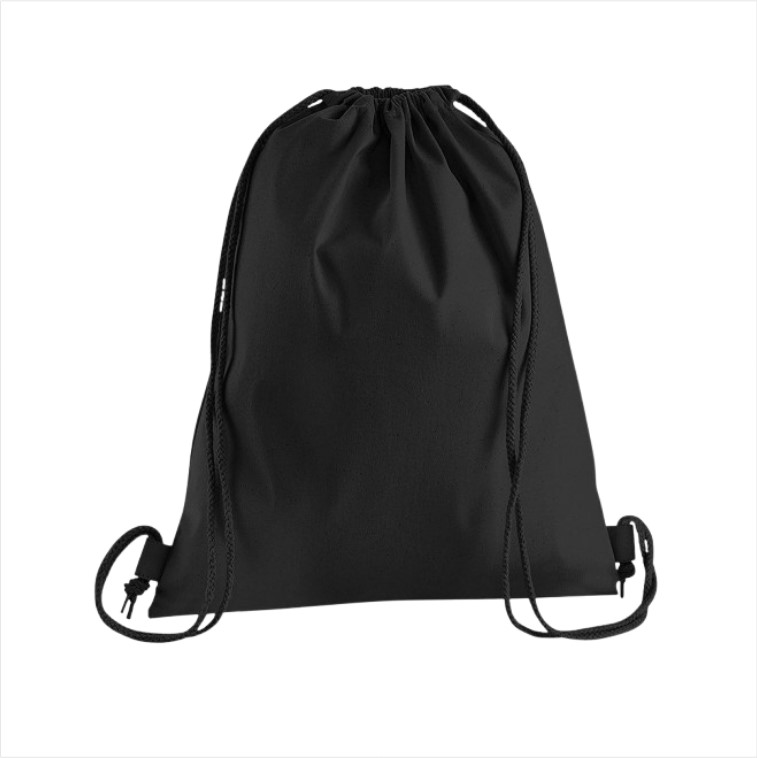 Plain Cotton Drawstring Backpack Gym Sack Canvas Cinch Sport for Men, Women Bags