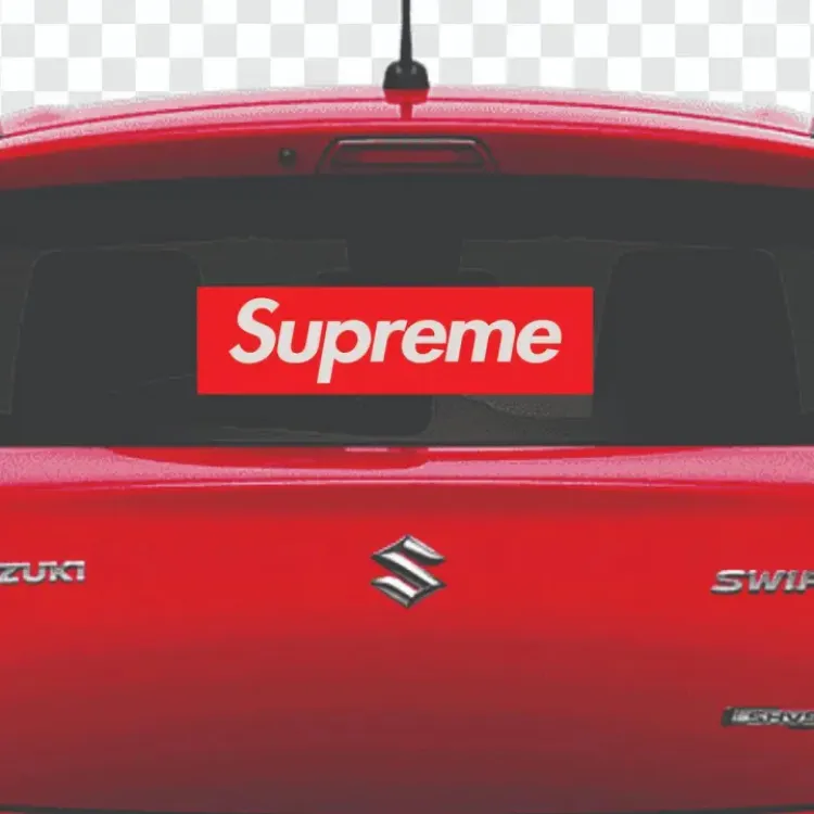 Supreme shop banner sticker