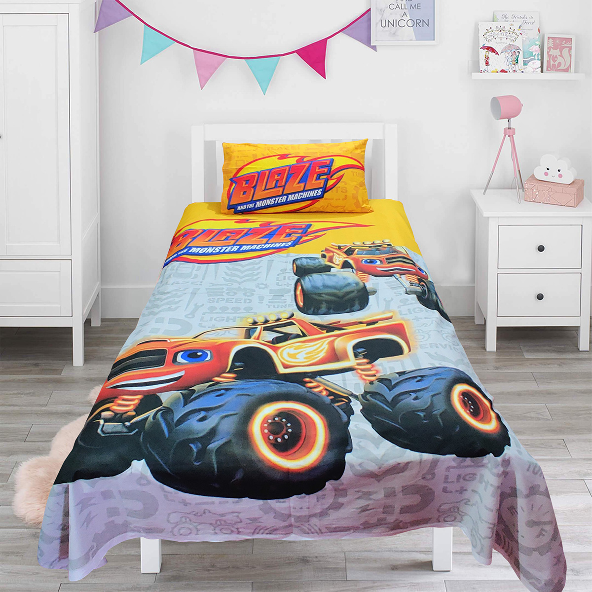 Blaze monster 2024 truck bedding