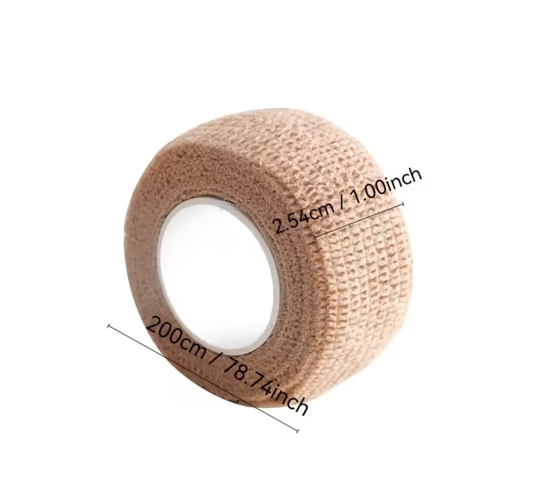 Self adhesive bandages wrap tape Athletic Pre-Tape Elastic Bandage 4.5M | Self-Adherent Wrap for Finger Wrist Ankle | Sports Injury Protection for Basketball Football | Easy Tear & Stretchable