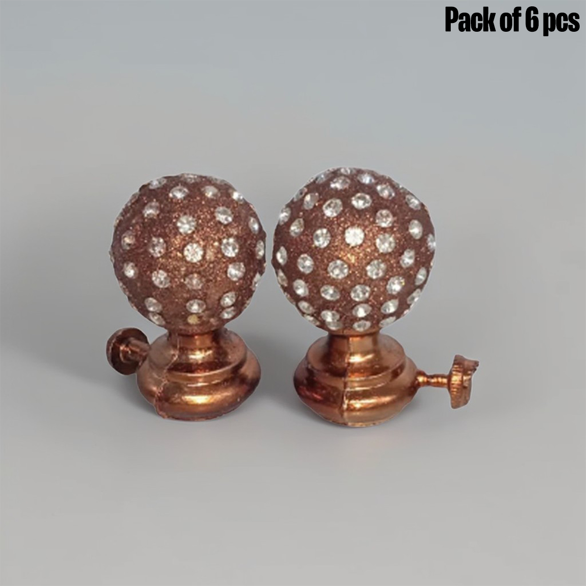 Curtain Rod End - Golden, Silver, Copper, Durable Finish