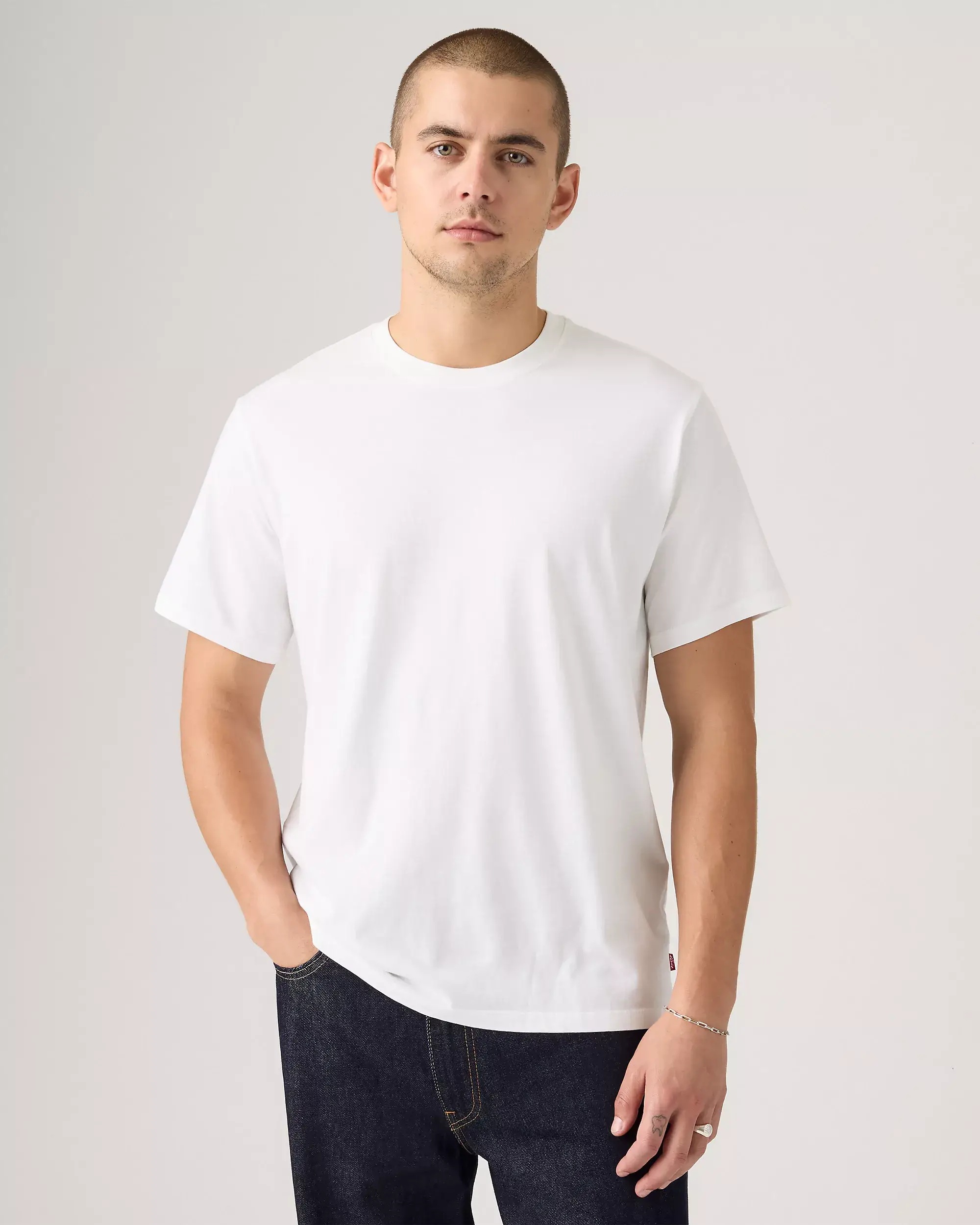 White T-Shirt Round Neck For Men Summer Collection