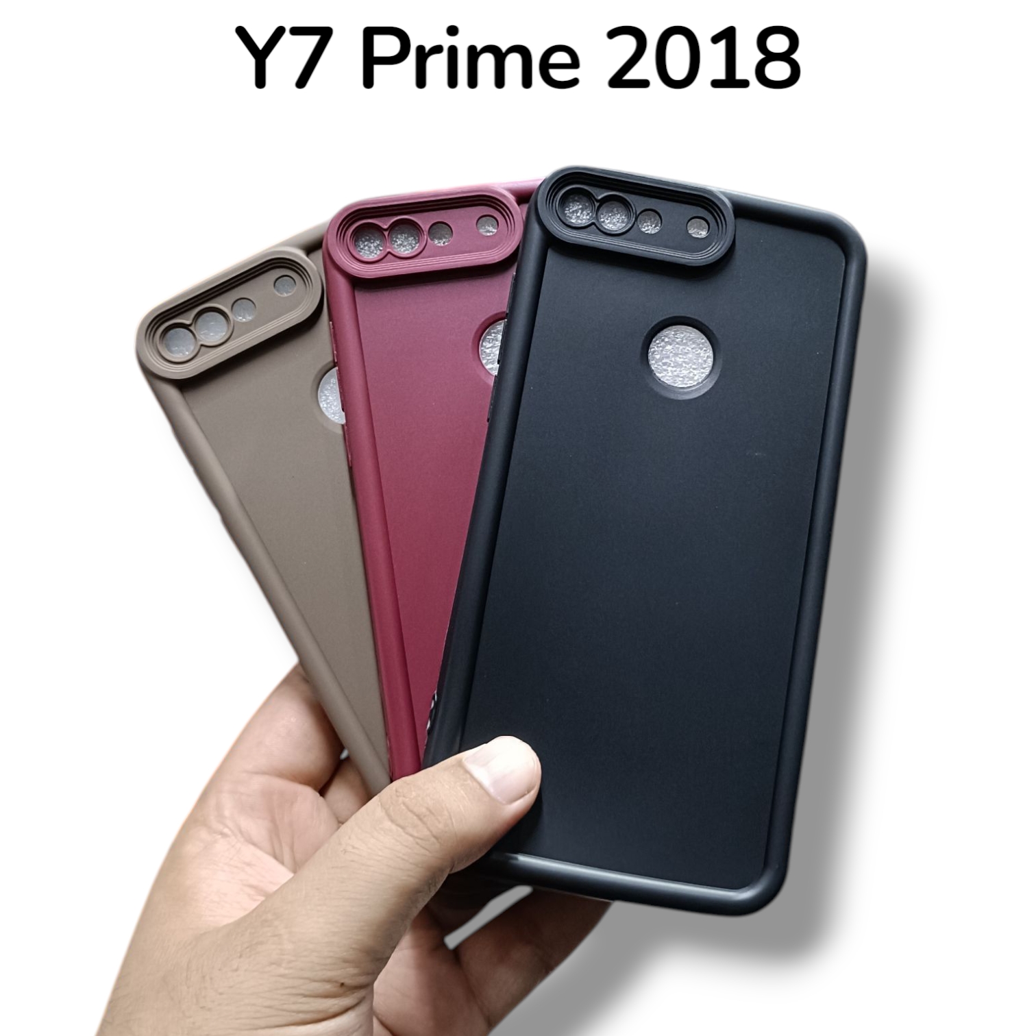 Huawei Y7 Prime 2018 Back Cover Soft Puffer Down Jacket Camera