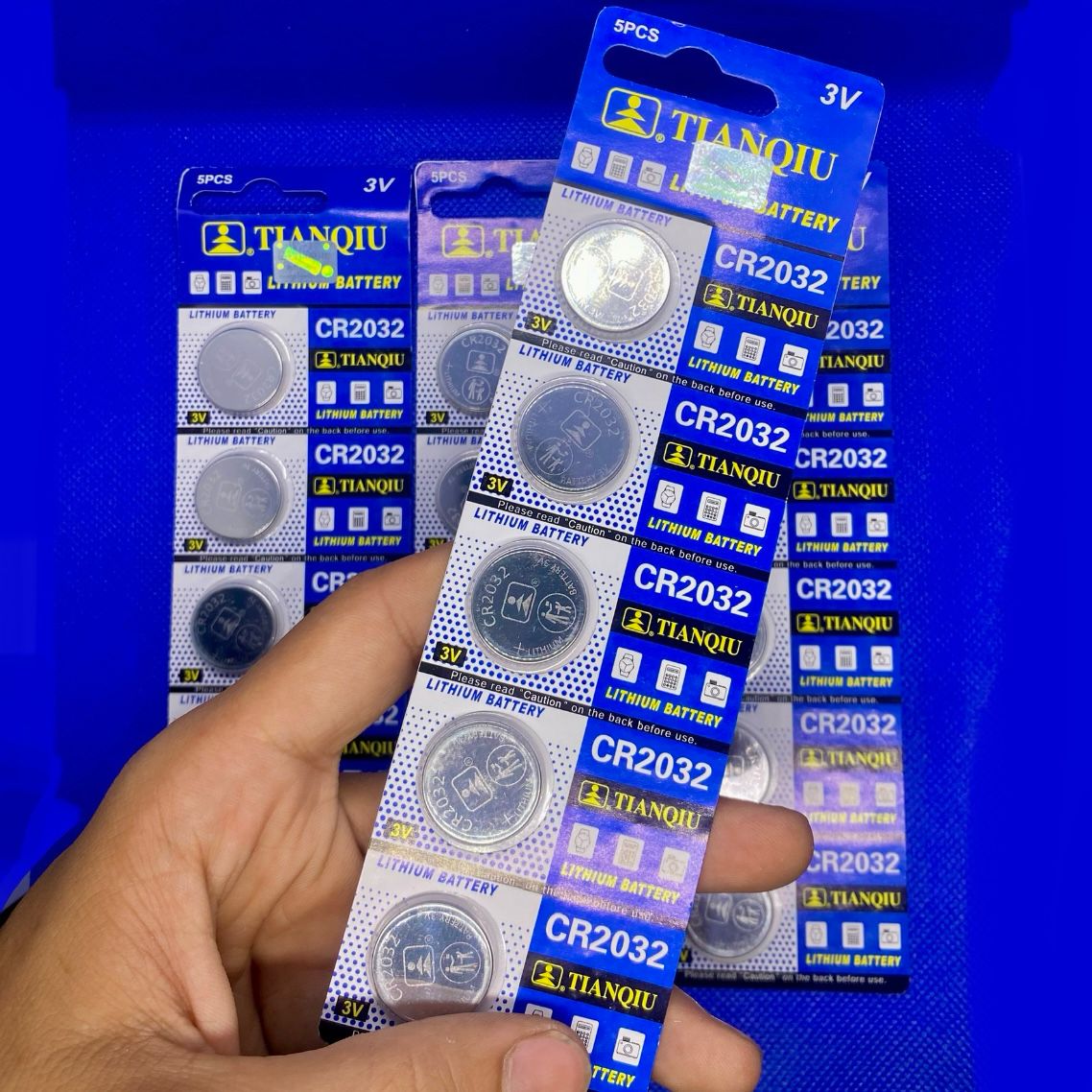 5 Pcs Original Tianqiu Brand New Battery For Cr2032 3V Button Cell Coin Batteries For Watches  car remote and other accessories c