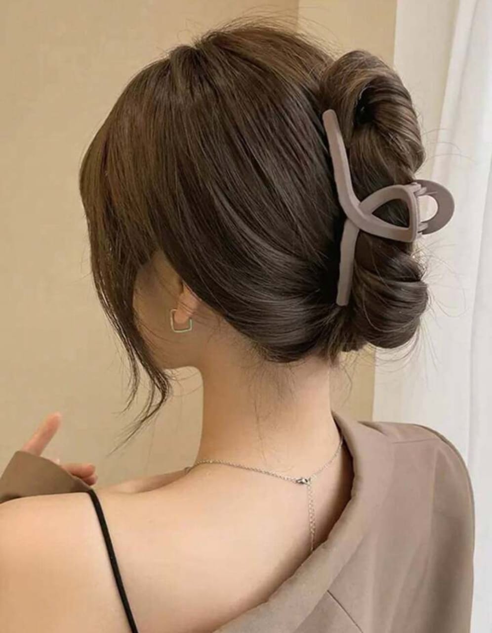 3 PCs Korean Cross Shape Hair Claw Clip Chutki Catcher