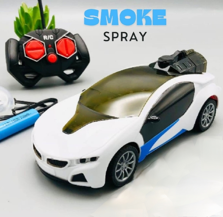 Limit Spray 4WD Rechargeable RC Car with 3D LED Lights, Active Smoke Spray Button, High-Speed Remote Control Drift Racing Toy for Kids, Durable Off-Road Design, Easy Control System, Realistic Mist Effect Vehicle for Indoor and Outdoor Fun
