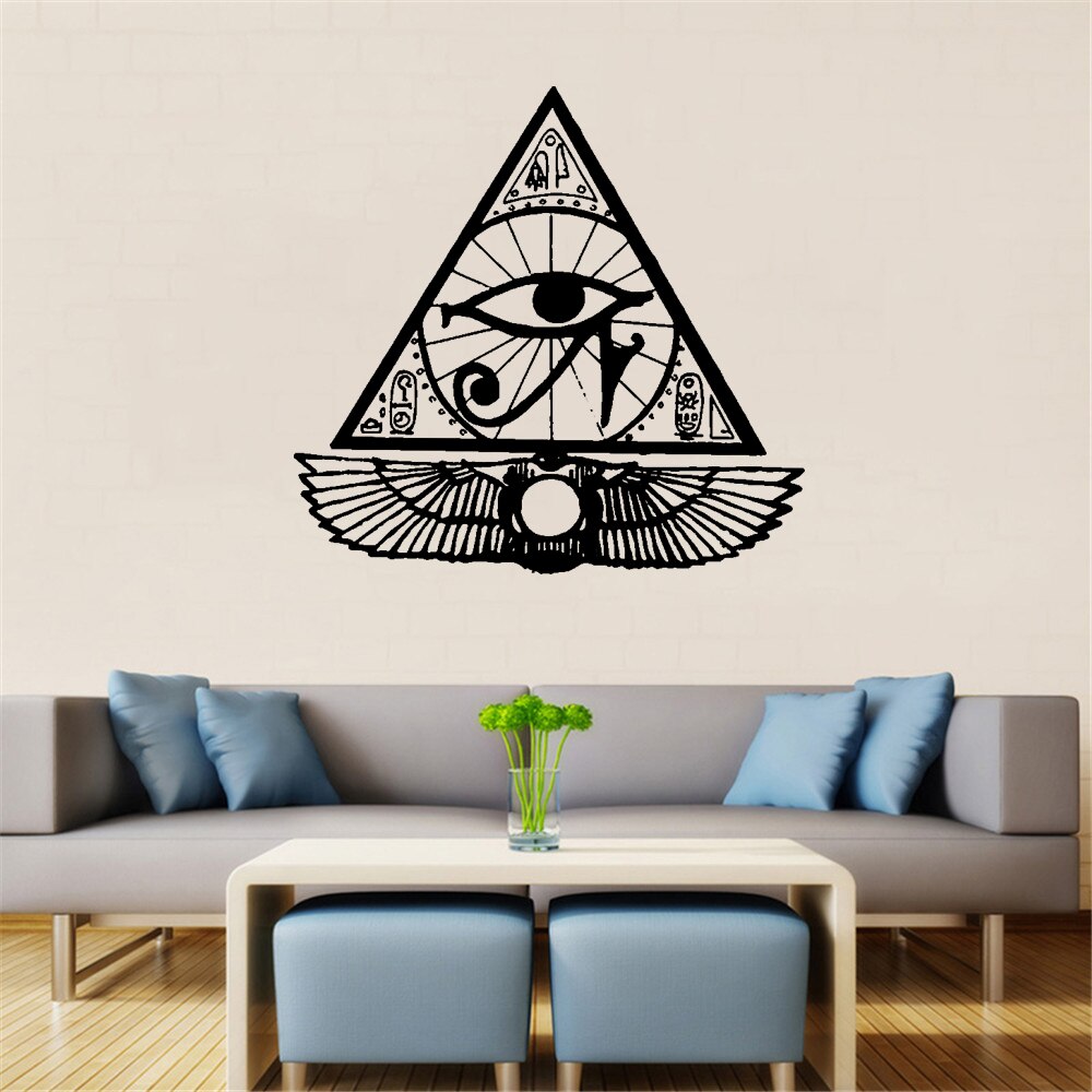 Home & Living Ancient Egypt Pyramid Pharaohs Egyptian Symbols Wall ...