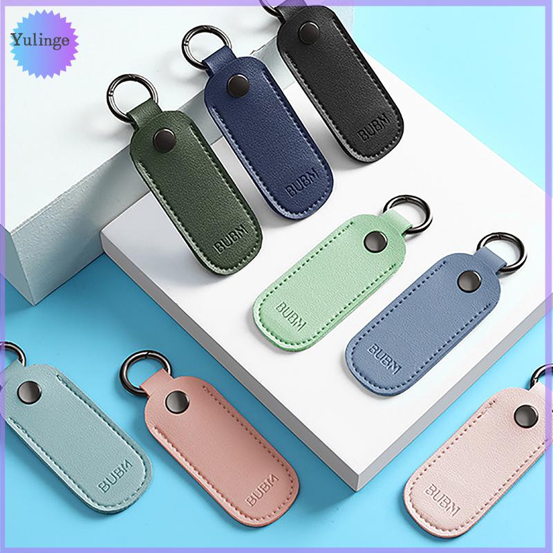 Flash Drive Casee - Flash Drive Storage Bag, Small Portable Storage Carrying Case, Leather StorageE Case, Protective Cover, Small, Multiple Uses with Key Ring for USB FlashH Drives, Car Owners