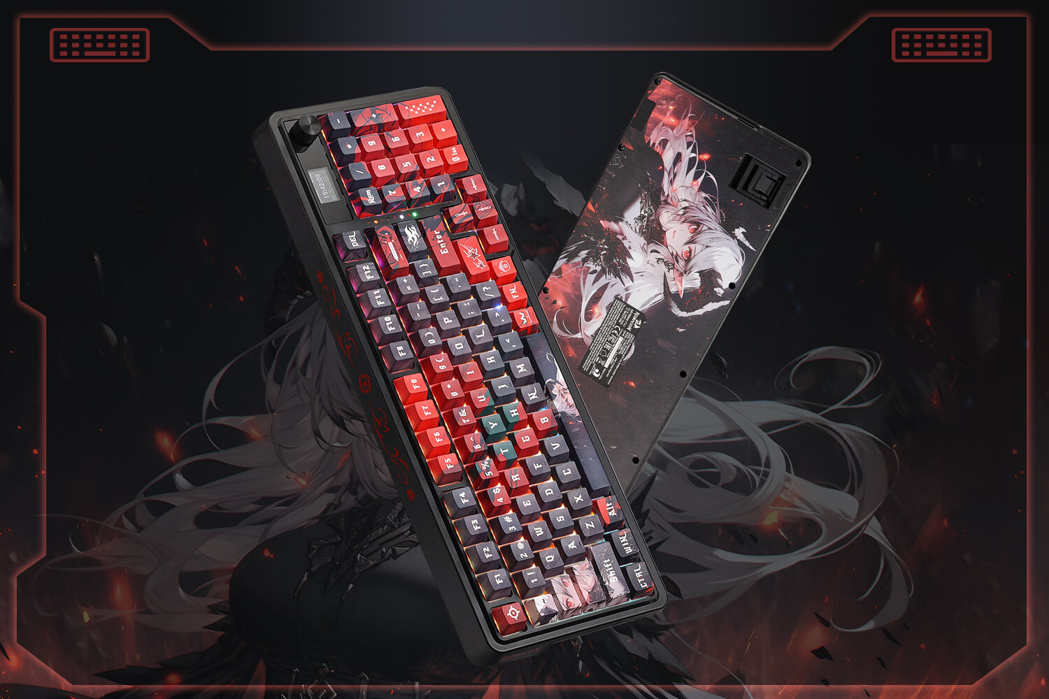 Redragon ARTEMIS K719 PRO Anime Wireless Gasket Gaming Keyboard with Hype Screen & Knob, 95 Keys Mechanical Keyboard with Custom Linear Switch 20 de5b2ff8ca033672a8aa95881c0e2a77
