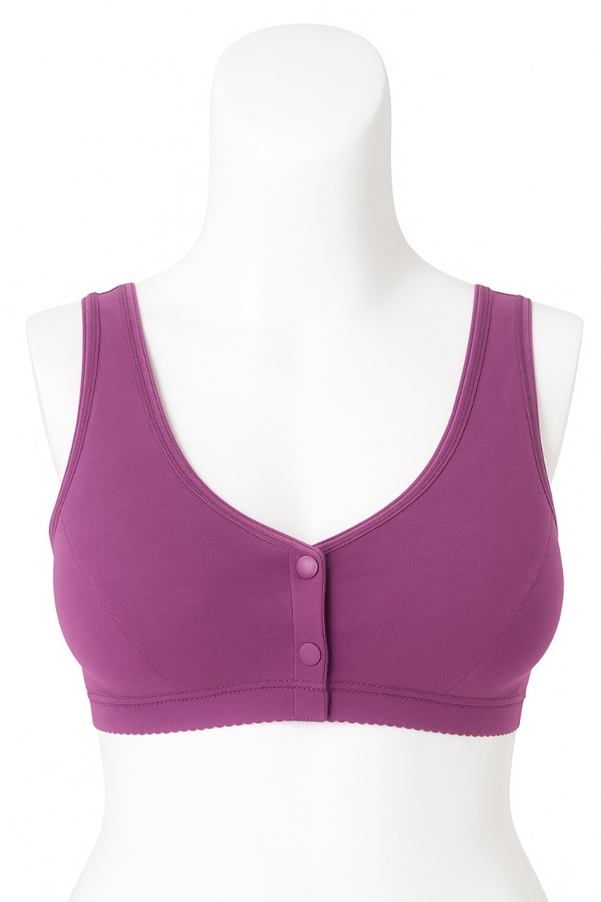 Front Open Breastfeeding Bra - Cotton, Non-Wired | Plus Sizes Maternity & Nursing Bra