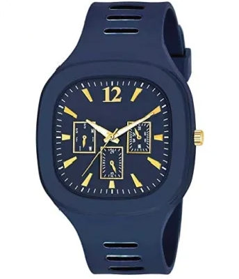 Square Watch for Men Boys Stylish Stainless Steel Analog Quartz