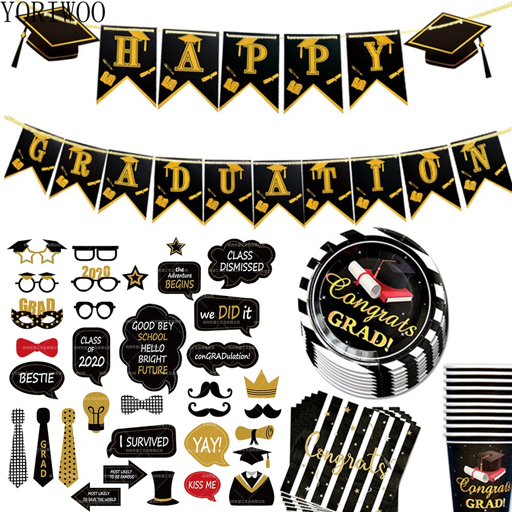 Yoriwoo Congrats Photobooth Props Birthday Photo Booth Congratulations Graduation Party Decoration Wedding Latex Balloon Buy Online At Best Prices In Pakistan Daraz Pk