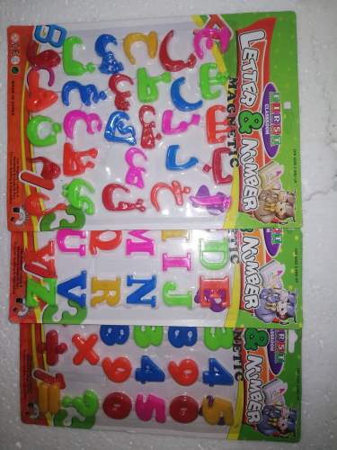 Pack Of Three Medium Size Magnetic Alphabet Letters, Numbers &Amp;Amp; Urdu Refrigerator Magnets Learning Toy