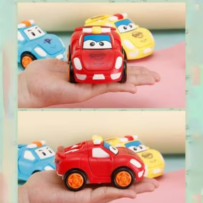 1 Pc - Pull Back Robot Car Toy - Push & Go Convert Robot Cars Toys For Kids Boys Girls Baby Babies Friction Powered Vehicle