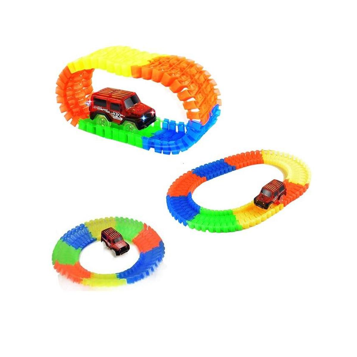 Colorful Track Set for Jeep And Truck 1:87 Scale Model Railway Tracks Compatible with Hornby Trix And Other Brands