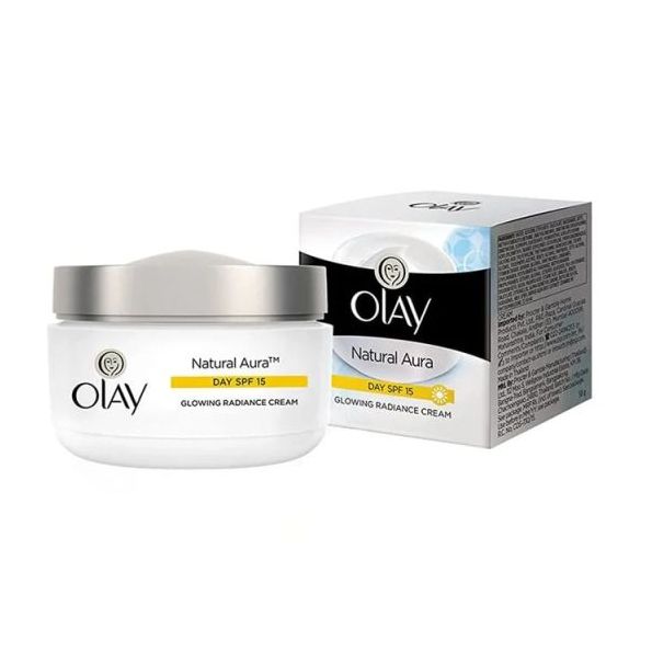 Olay Natural White Day Cream Aura Glowing Radiance Cream | Moisturising Skin Care | 50g