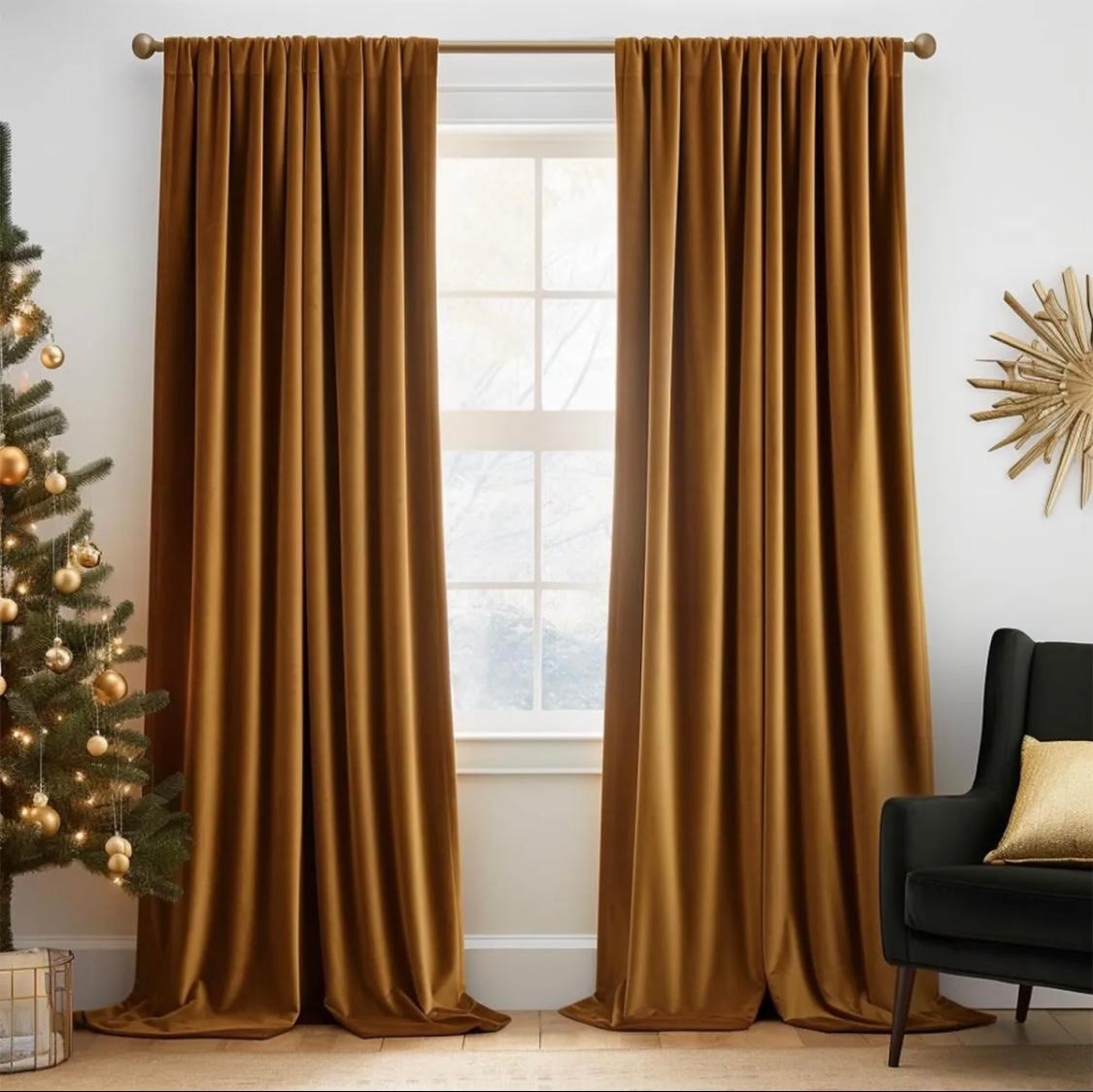 Imported Soft Velvet Curtains, ( 1 Piece) Premium Quality Luxury China Velvet Curtains, Size 4.5ft*8.5ft - Available in Elegant Colors And Shades.