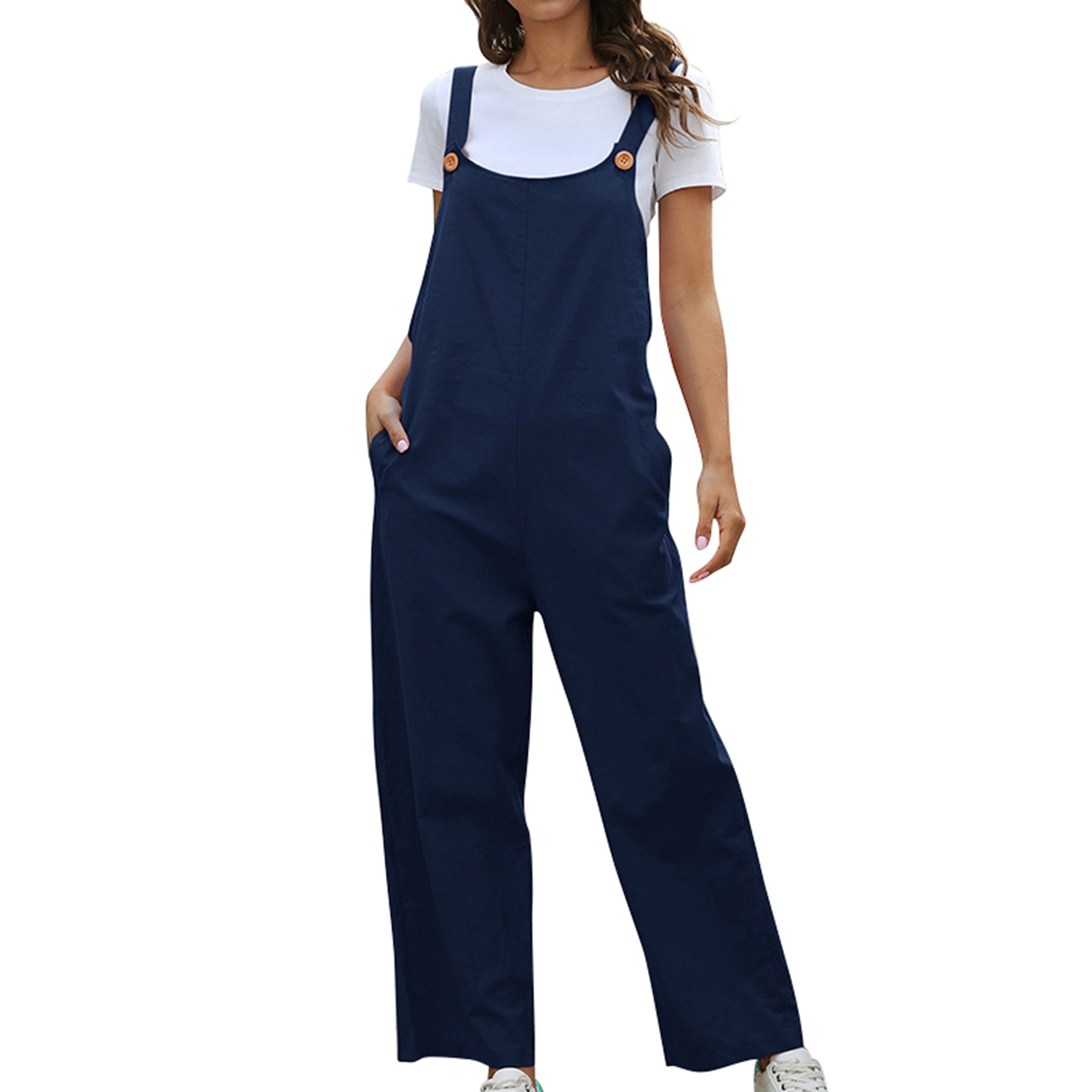 dark blue overalls womens