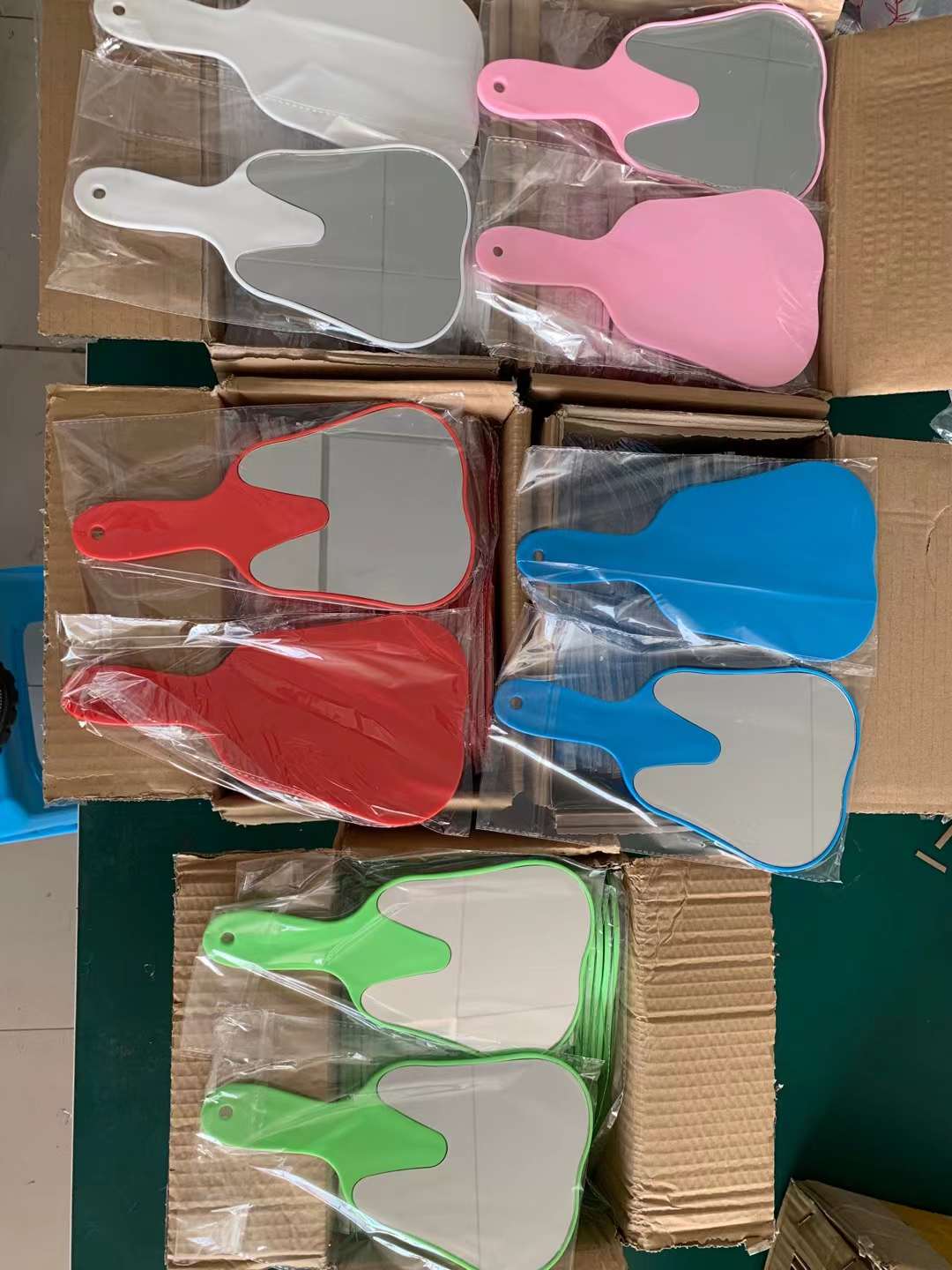 Nursing Tools Portable Mirror Oral Handle Mirror Plastic Handle Mirror Mouth Mirror Handle Hand Mirror