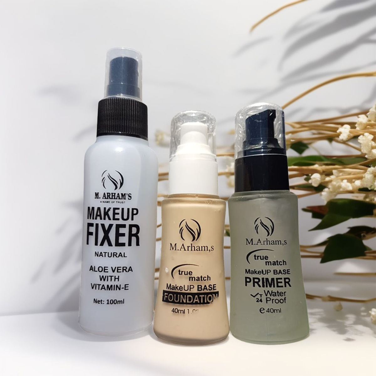 Deal Of 3 Makeup Base Foundation, Makeup Fixer, Makeup Face Primer