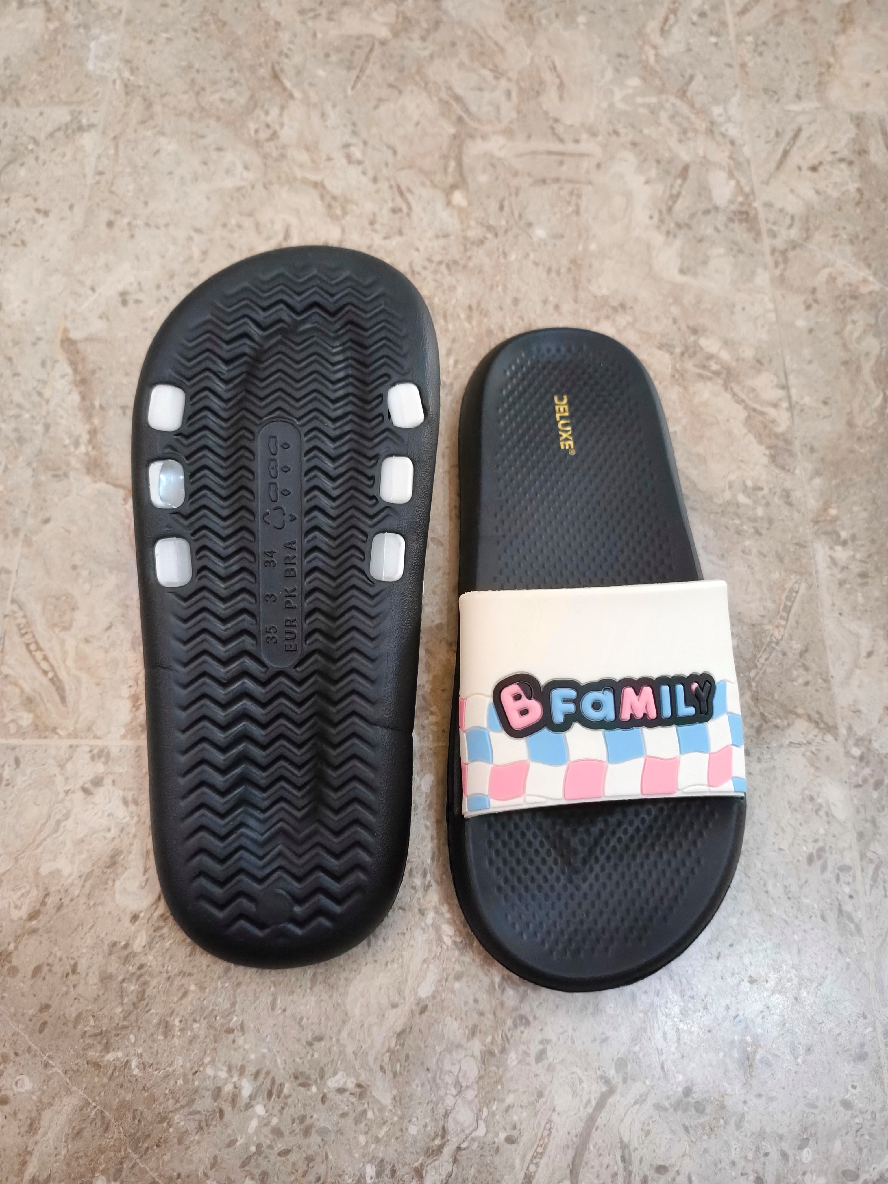 Kids B-Family Slide Slippers - Soft & Comfortable