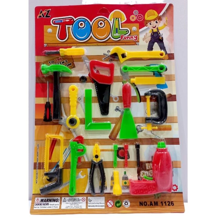 19 PCS Super Toy Tool Kit Set Toys for Kids, Pretend PlaySet, Pretend