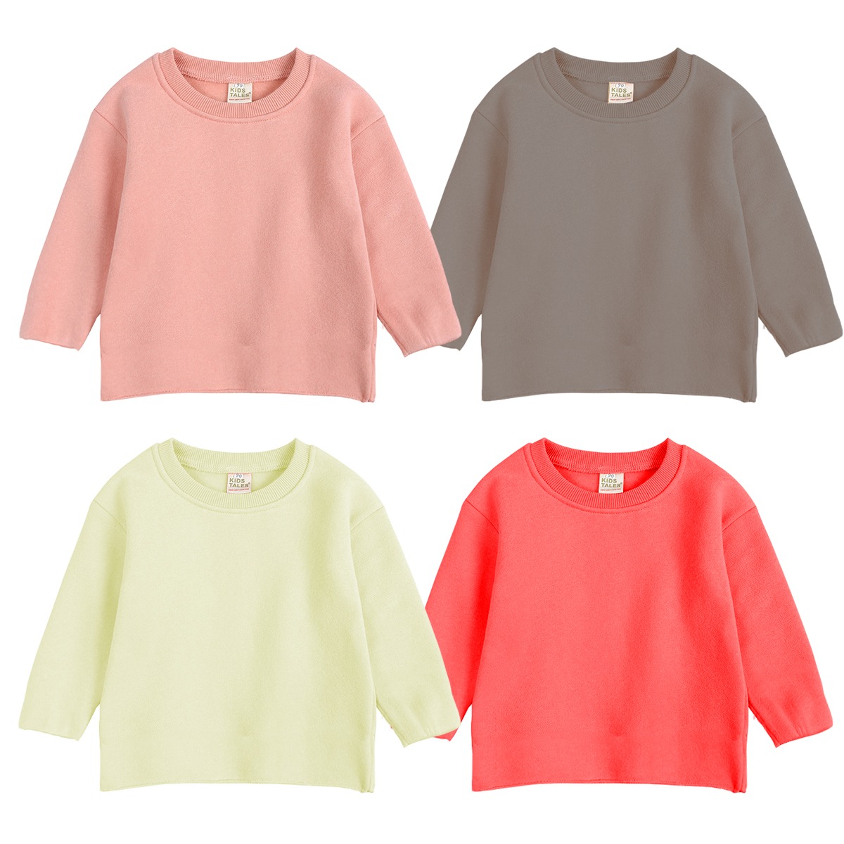 Bindas Collection Pack Of 3 Multicolors Winter Fabric Fleece Tshirt For Boys / Kids