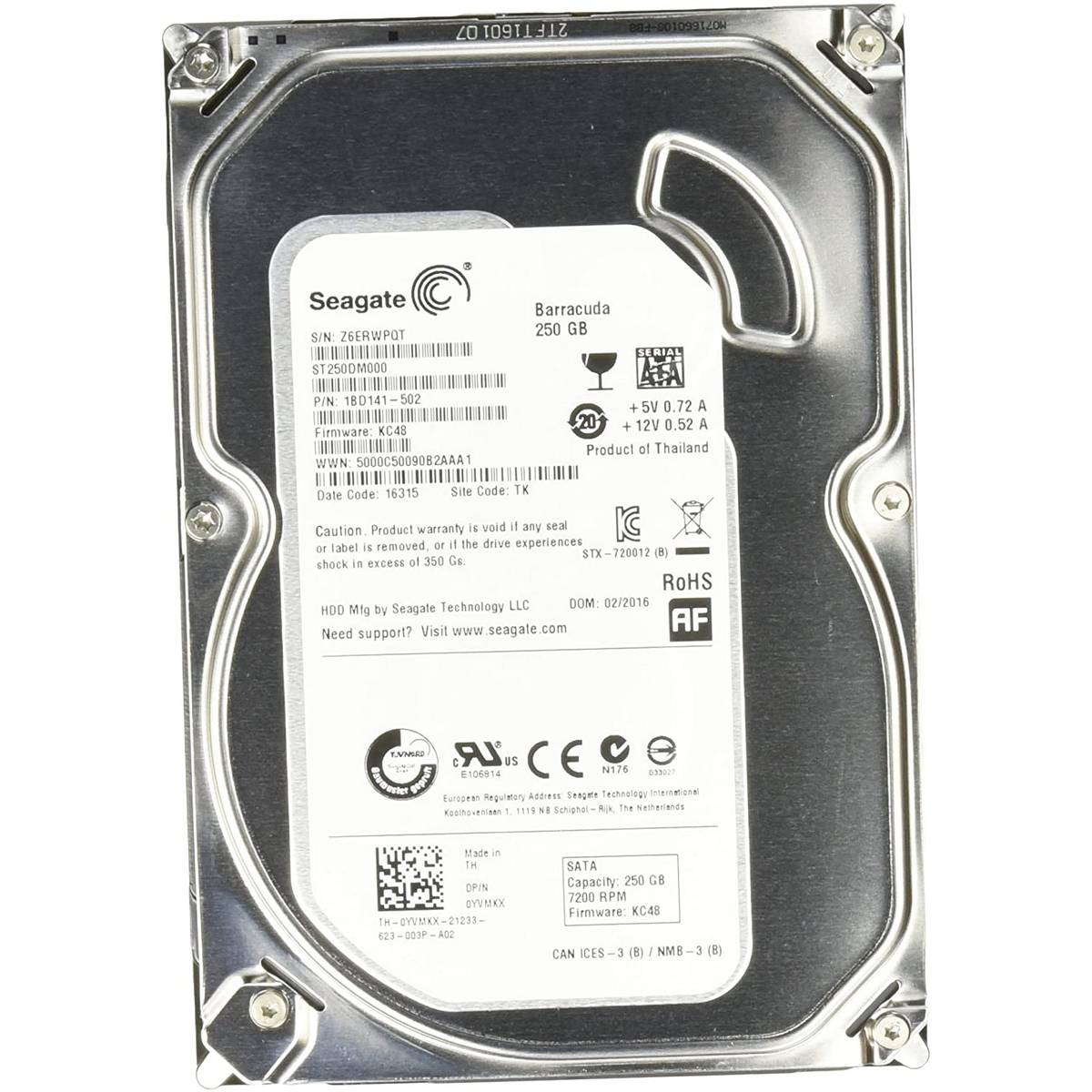 Seagate 250GB Hard Disk Drive Internal HDD Storage