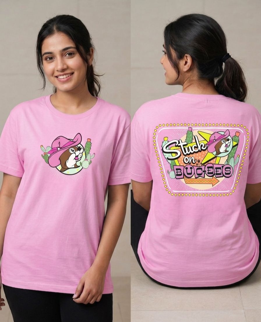 Black half sleeves printed t shirt for women's