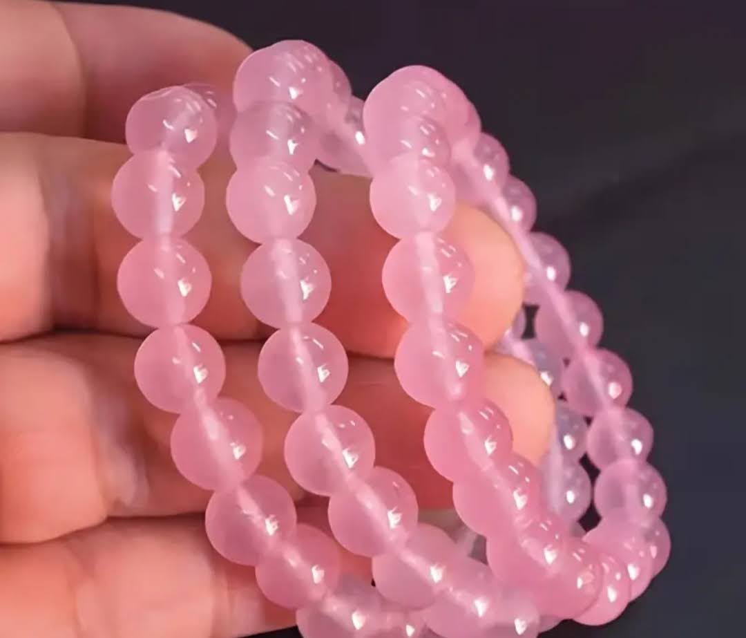 8mm Natural Crystal Stone Strands Handmade Beaded Charm Bracelets For Women Men Party Club Fashion Jewelry