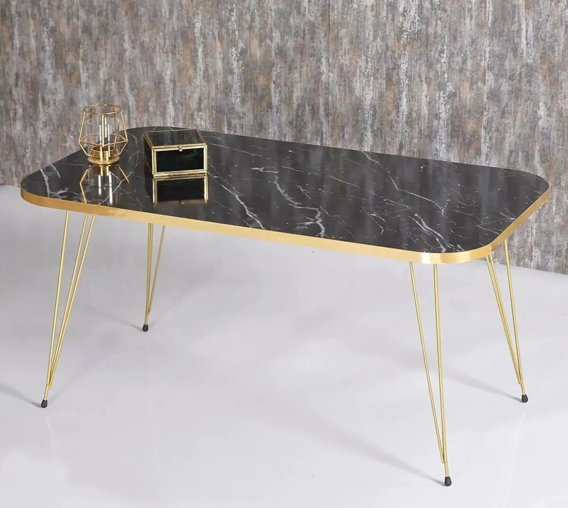Modern High Gloss Coffee Table Set - 1 Piece or 4 Piece or 3 Unique Shapes, Luxury Geometric Design, Glossy Finish, Durable Living Room Furniture